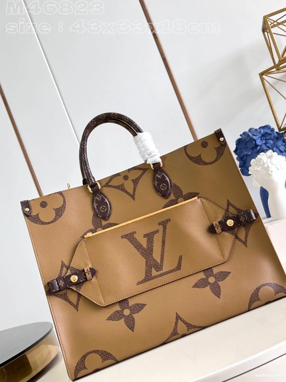 WIS ONTHEGO TOTE Voyage BAG-43*33*18.5cm VUITTON LOUIS 0214